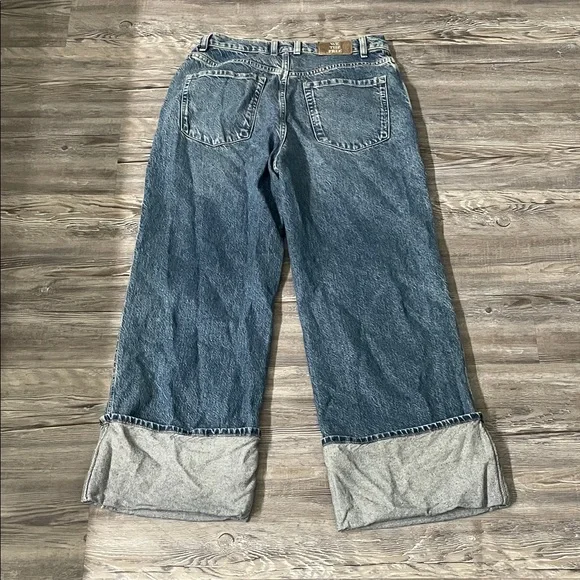 Free People Distressed Blue Denim Jeans - Picture 3 of 7